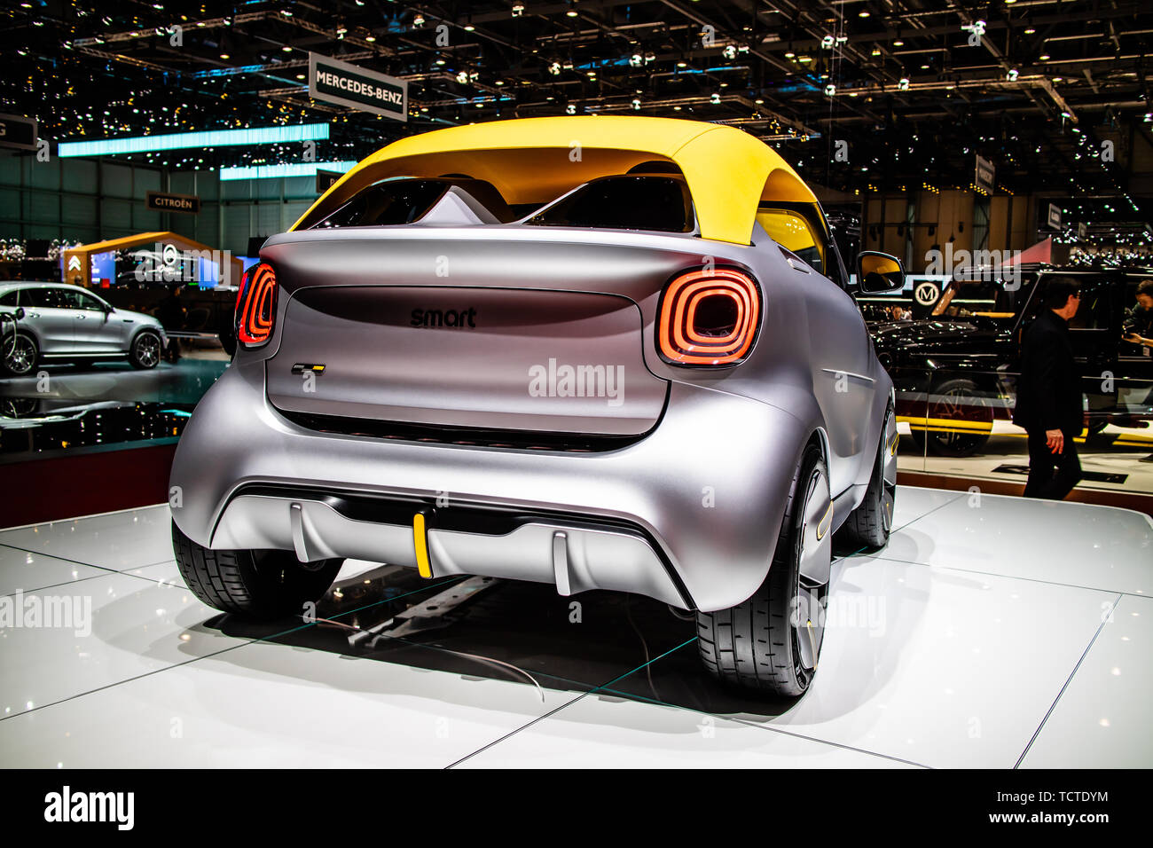 Geneva, Switzerland, March 05, 2019: Show car: Smart Forease vision EQ  fortwo Mercedes-Benz at Geneva International Motor Show, produced by  Mercedes Stock Photo - Alamy
