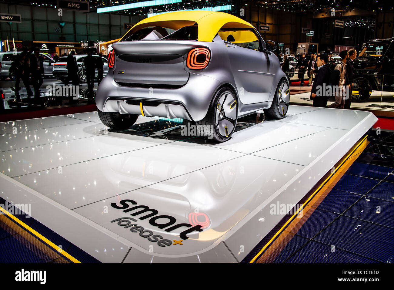 Geneva, Switzerland, March 05, 2019: Show car: Smart Forease vision EQ  fortwo Mercedes-Benz at Geneva International Motor Show, produced by  Mercedes Stock Photo - Alamy