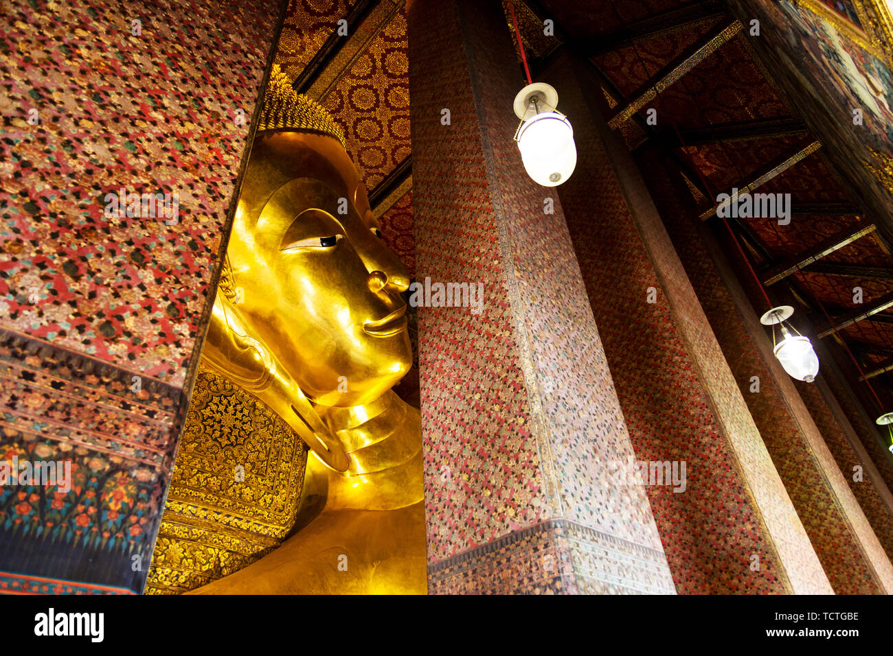 Buddha photography in temple Stock Photo