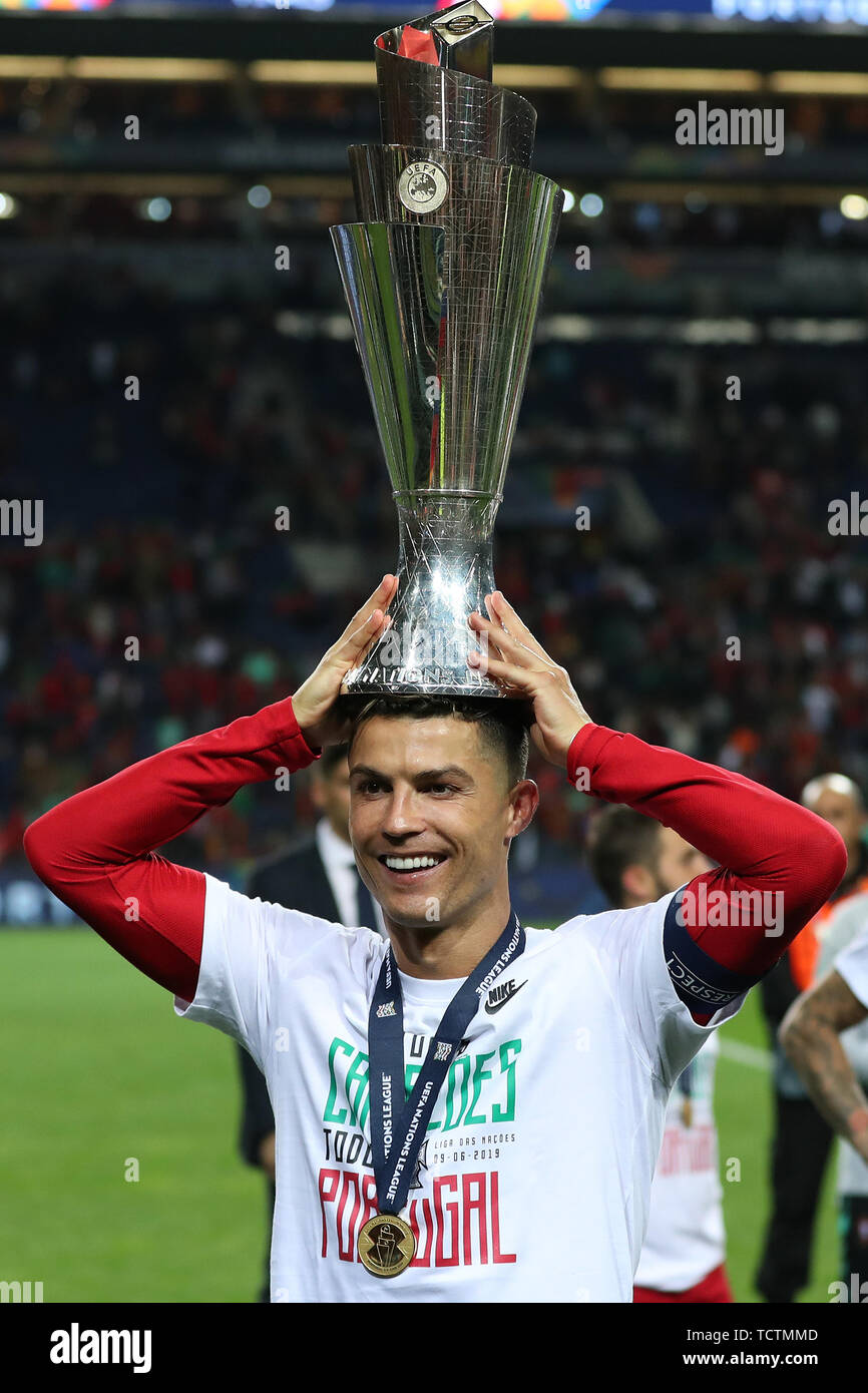 Porto, Portugal. 9th June, 2019. Cristiano Ronaldo Of Portugal Poses ...