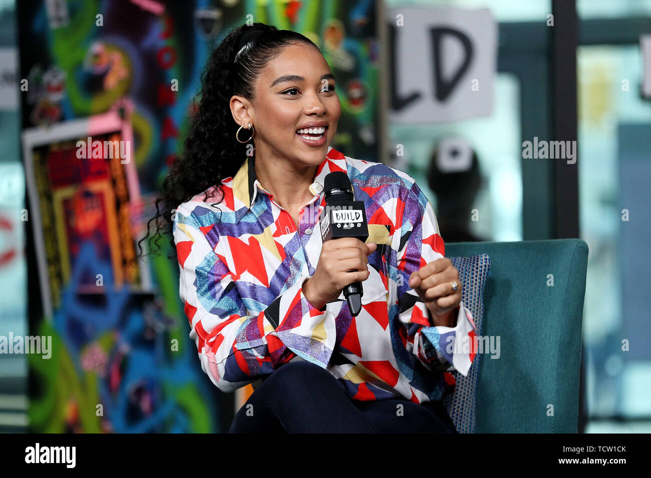 New York, USA. 10 June, 2019. Alexandra Shipp at the BUILD Speaker