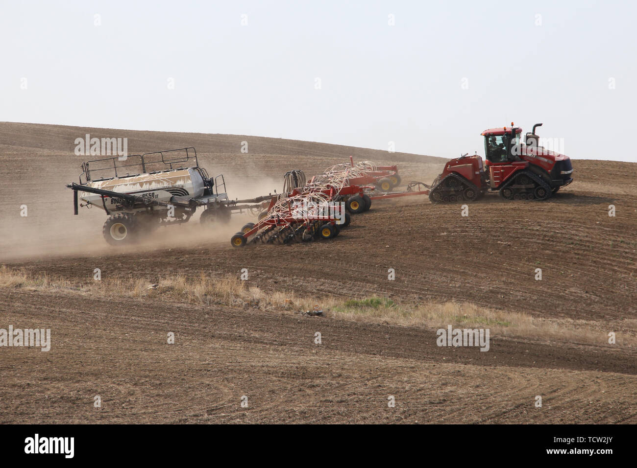 Seeding in Saskatchewan drought conditions Agriculture Canada Stock ...