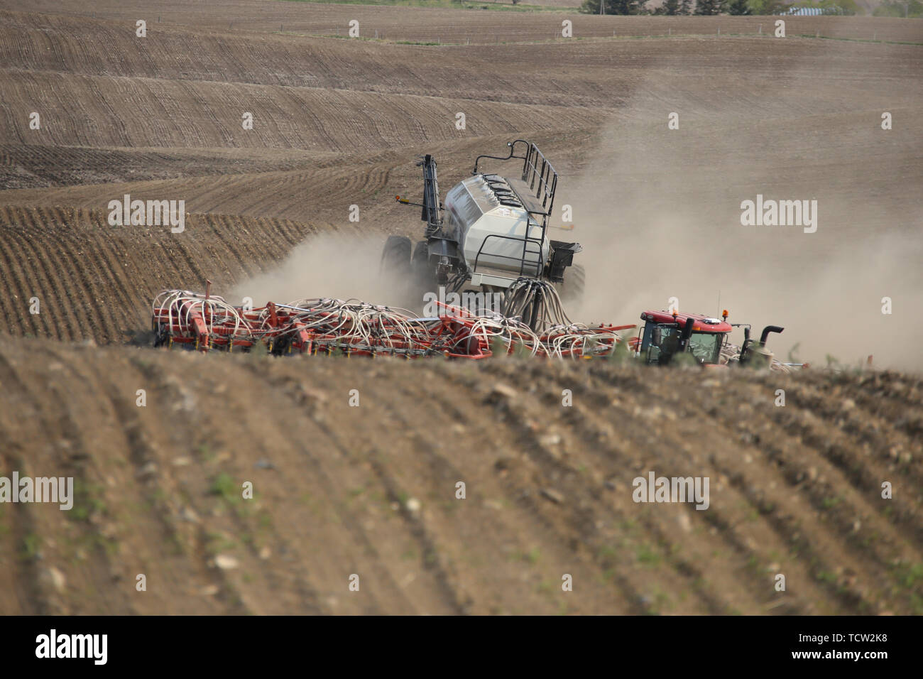 Seeding in Saskatchewan drought conditions Agriculture Canada Stock ...
