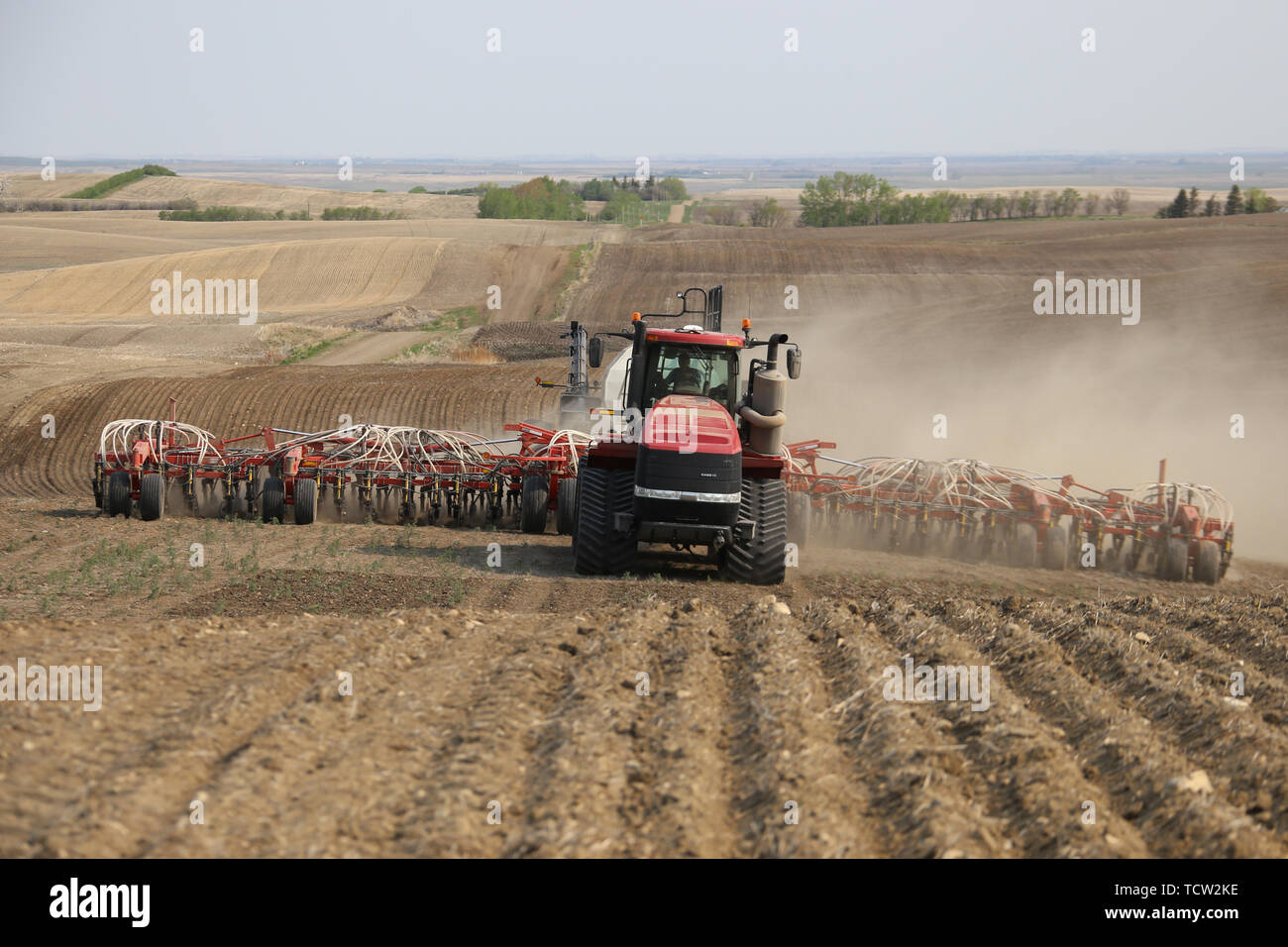 Seeding in Saskatchewan drought conditions Agriculture Canada Stock ...