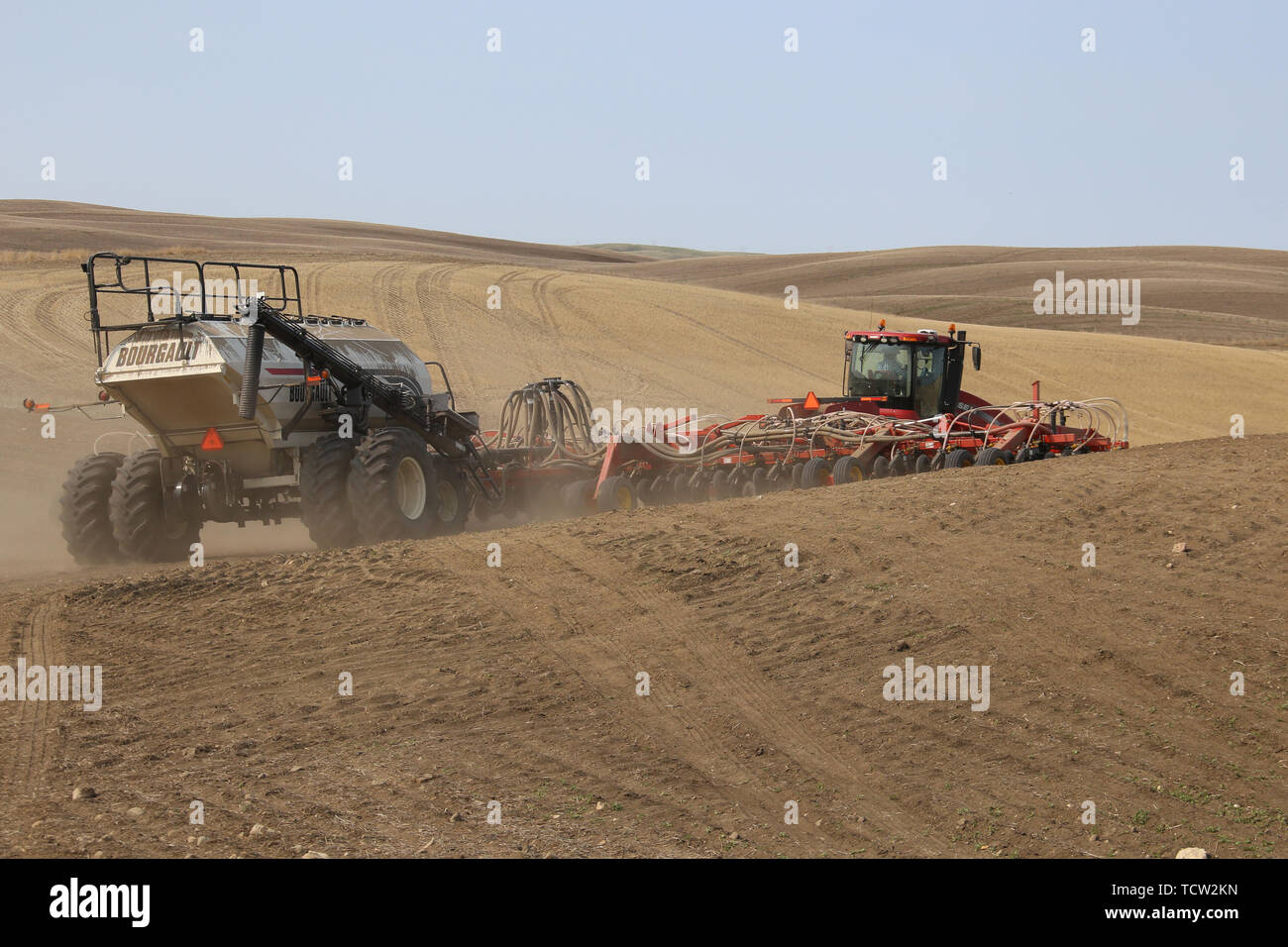 Seeding in Saskatchewan drought conditions Agriculture Canada Stock ...