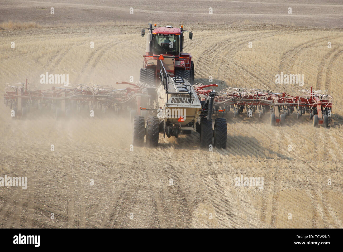Seeding in Saskatchewan drought conditions Agriculture Canada Stock ...