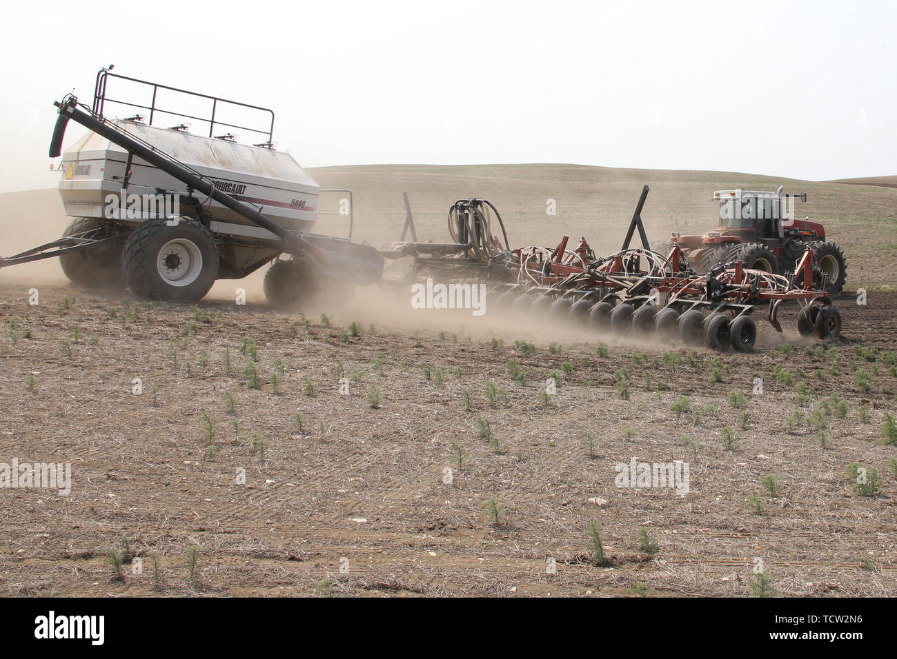 Seeding in Saskatchewan drought conditions Agriculture Canada Stock ...