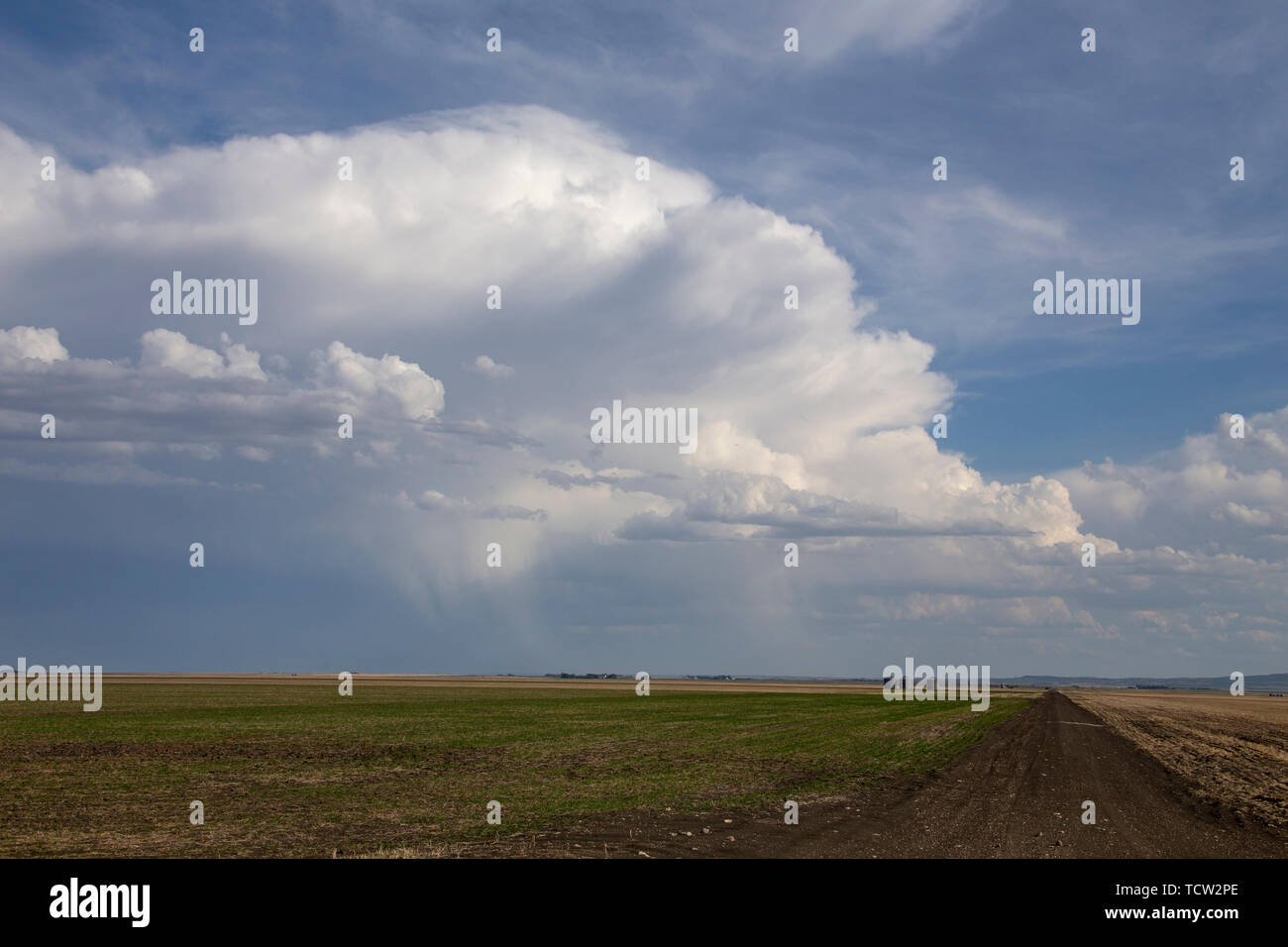 Prairie Storm Clouds in Saskatchewan Canada Rural Stock Photo - Alamy