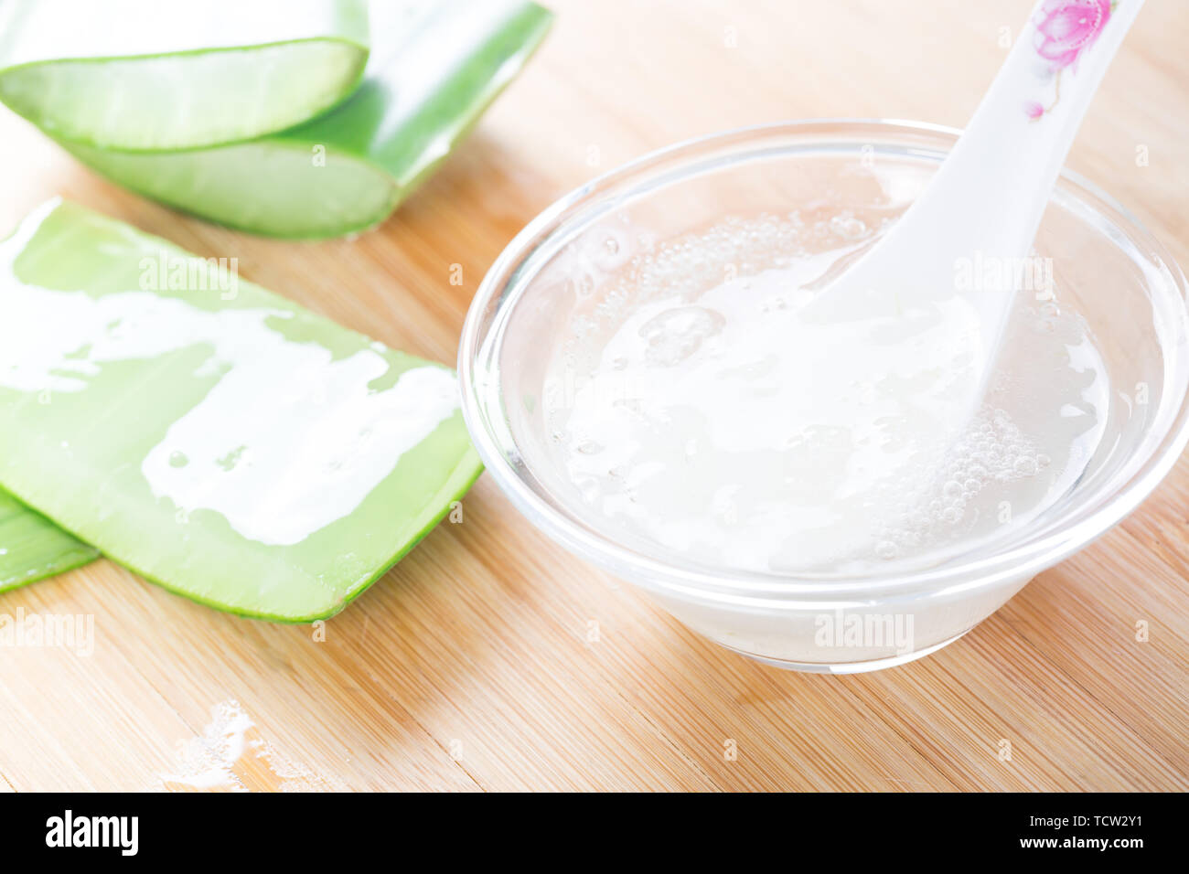 Fresh aloe vera juice Stock Photo Alamy