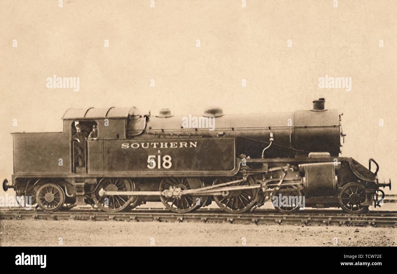 '4.6.2. Tank Engine No. E.518', early 1900s. Creator: Unknown. Stock Photo