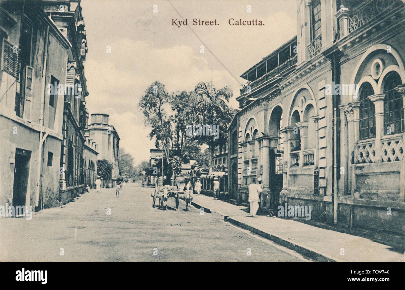 Kyd Street Kolkata Map Kyd Street. Calcutta', Late 19Th-Early 20Th Century. Creator: Unknown Stock  Photo - Alamy
