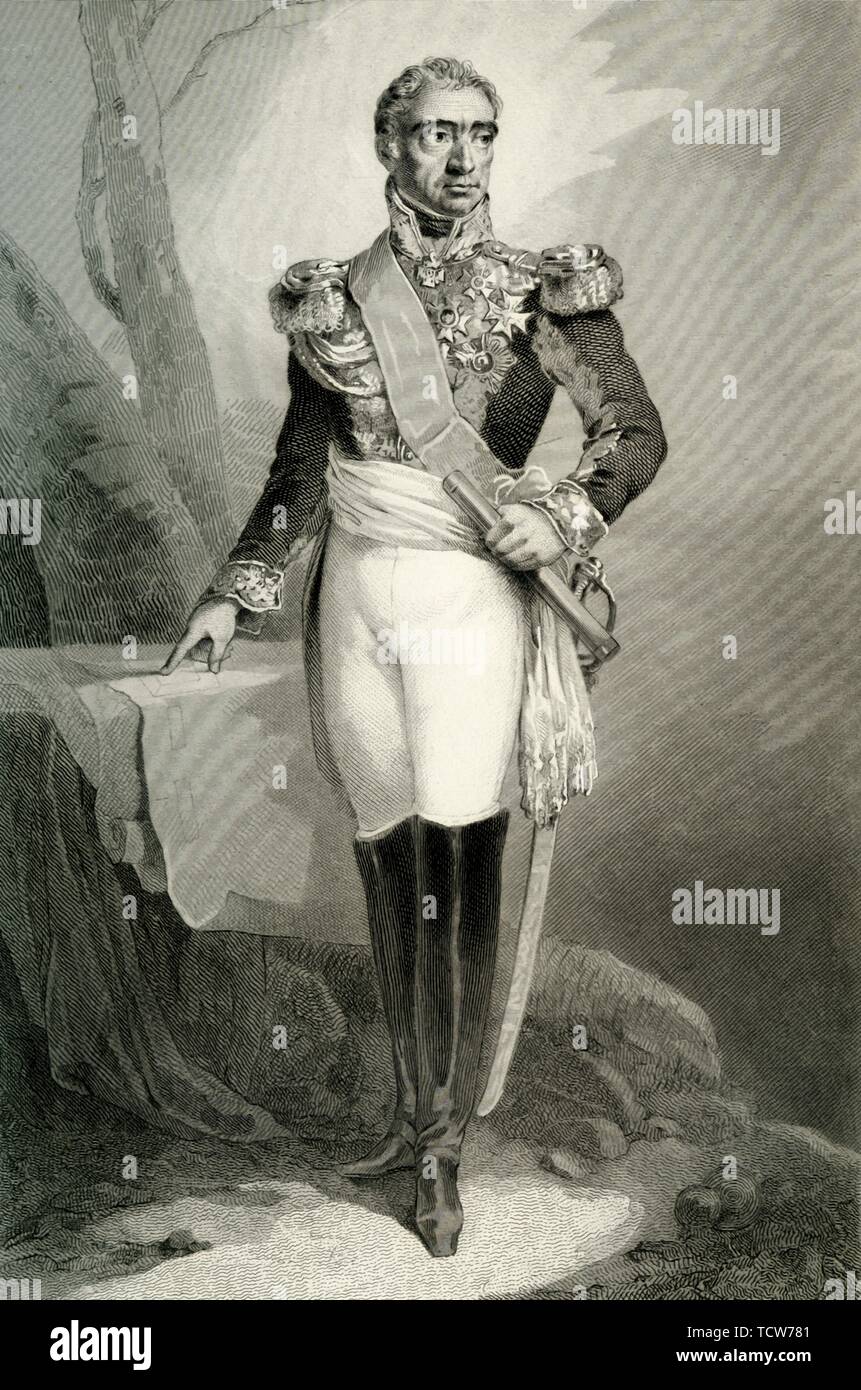 Auguste Frederic Louis Viesse de Marmont, 1804, (1839). Creator: Joubert. Stock Photo