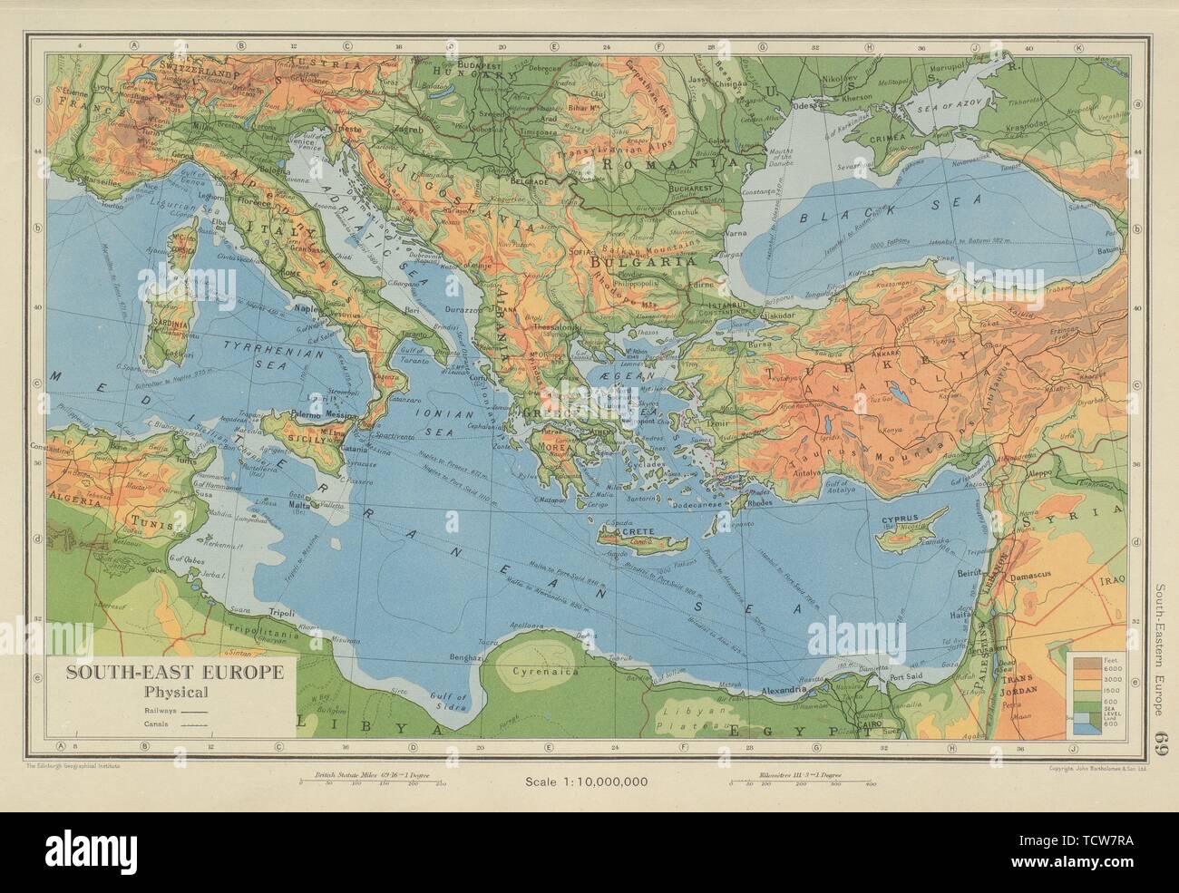 Italy turkey and greece map hi-res stock photography and images - Alamy