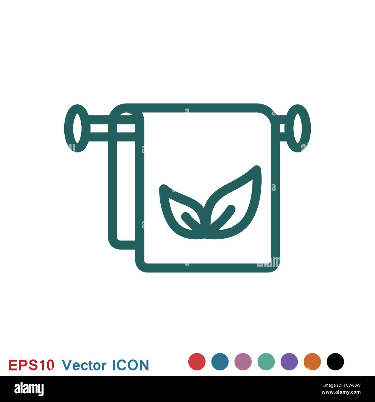 Aromatherapy icon. Concept illustration for web site. Sign, symbol, element. Stock Vector