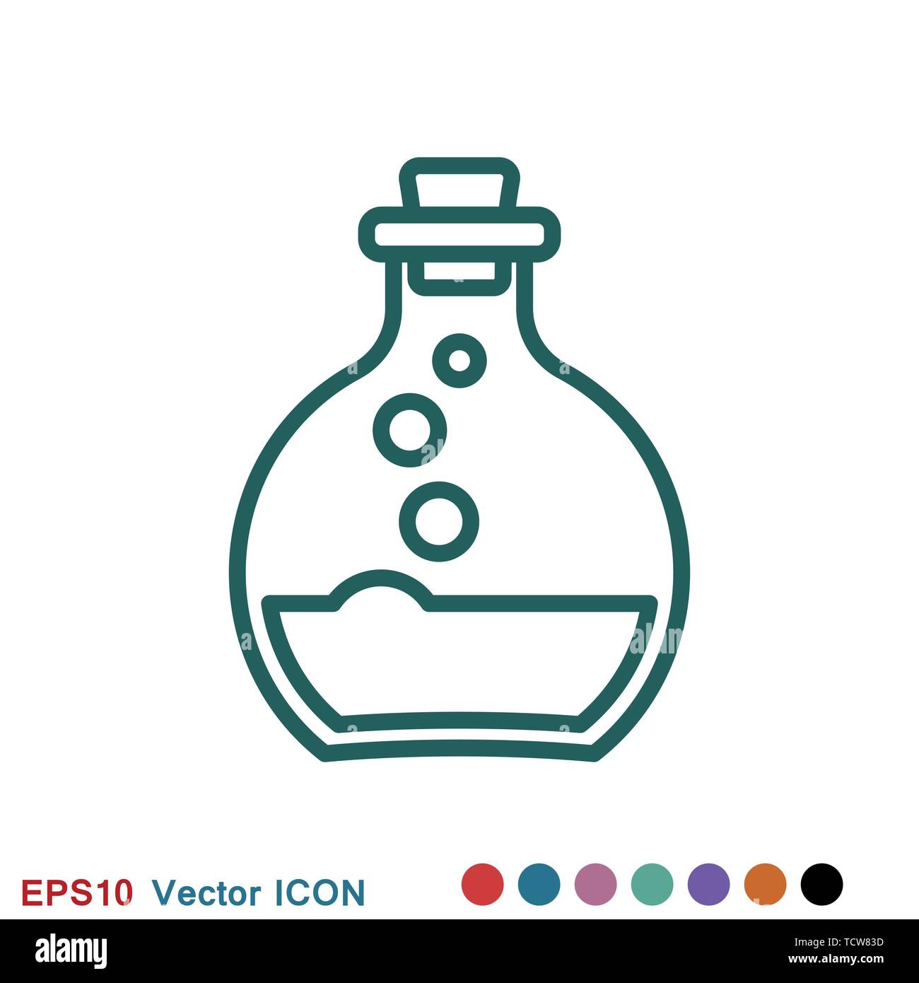 Aromatherapy icon. Concept illustration for web site. Sign, symbol, element. Stock Vector