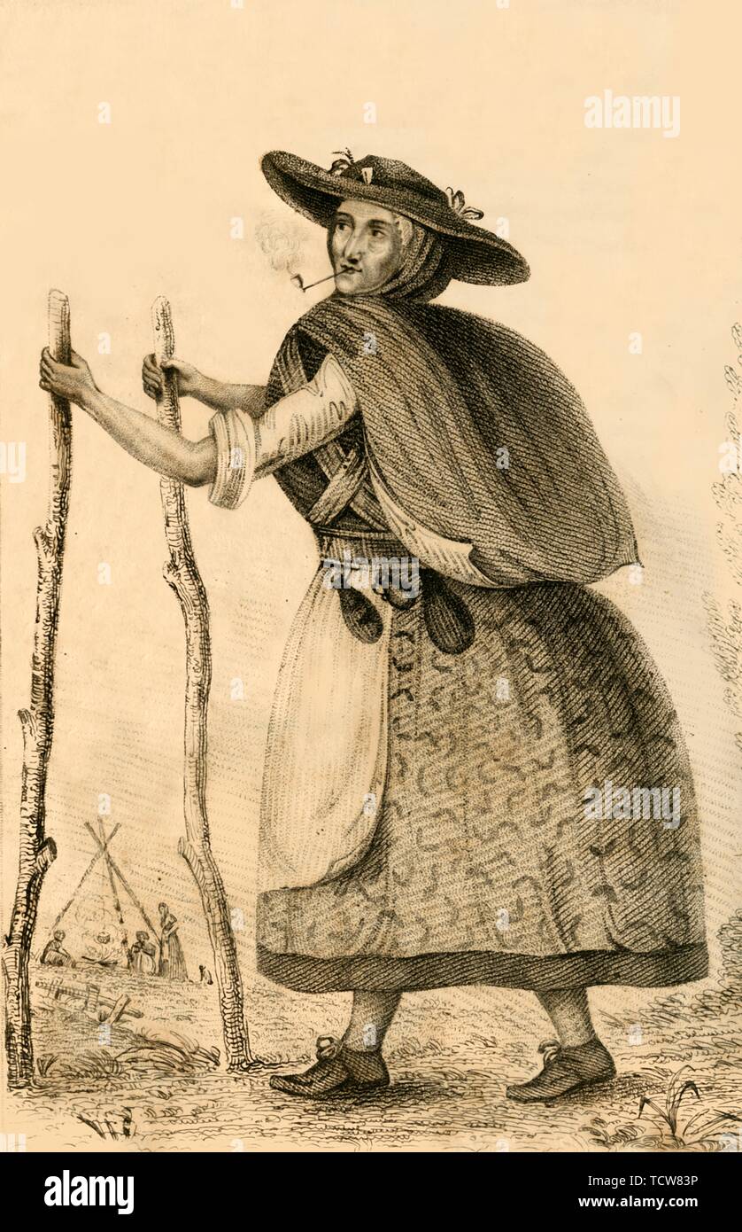 'Jenny Darney, A Remarkable Character in Cumberland', 1821. Creator: Robert Cooper. Stock Photo