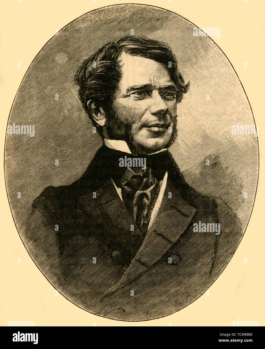 William Smith O'Brien, Irish nationalist rebel and politician, c1848 (c1890). Creator: Unknown. Stock Photo