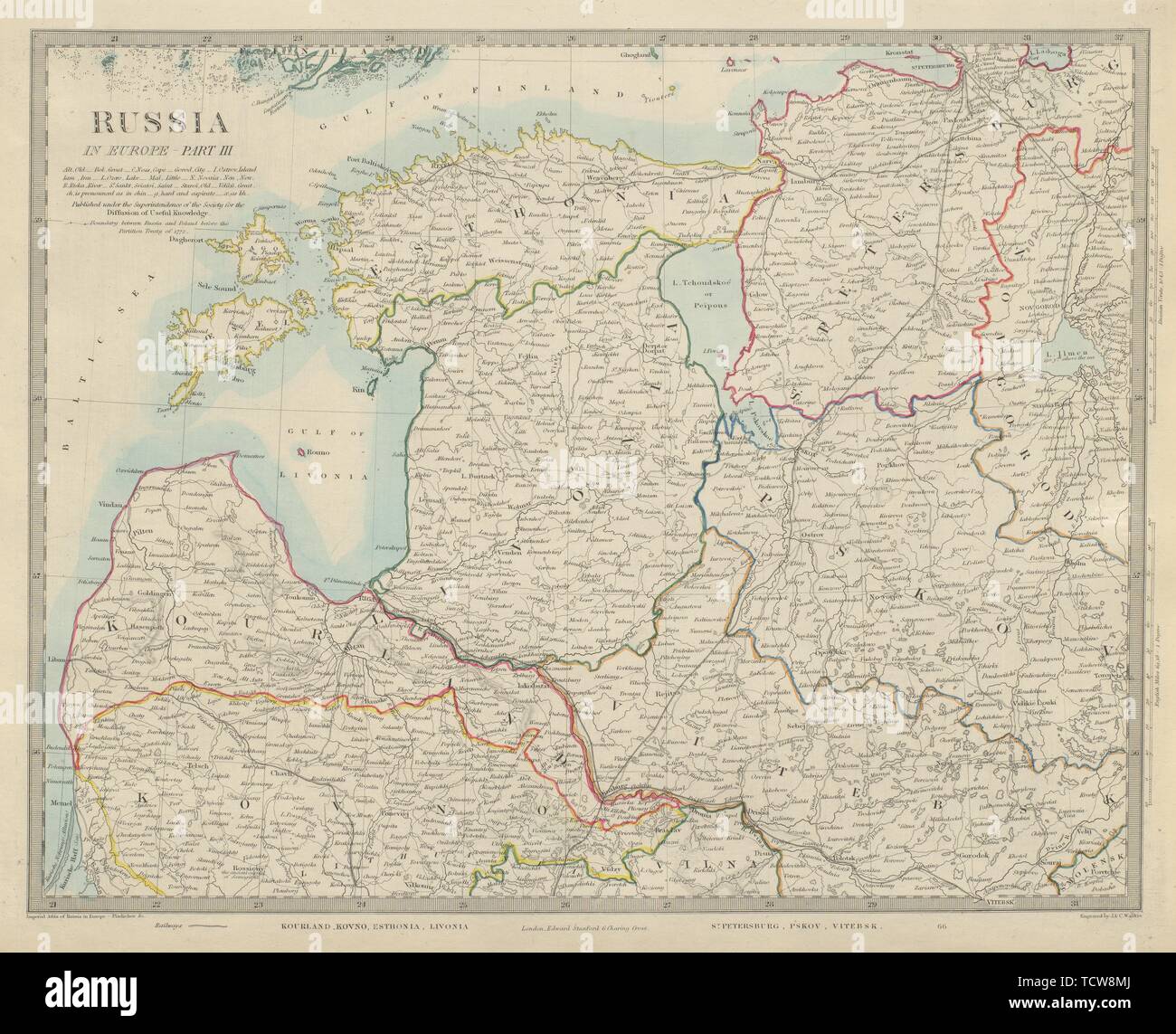BALTICS Lithuania Latvia Kourland Kovno Kaunas Estonia Livonia. SDUK