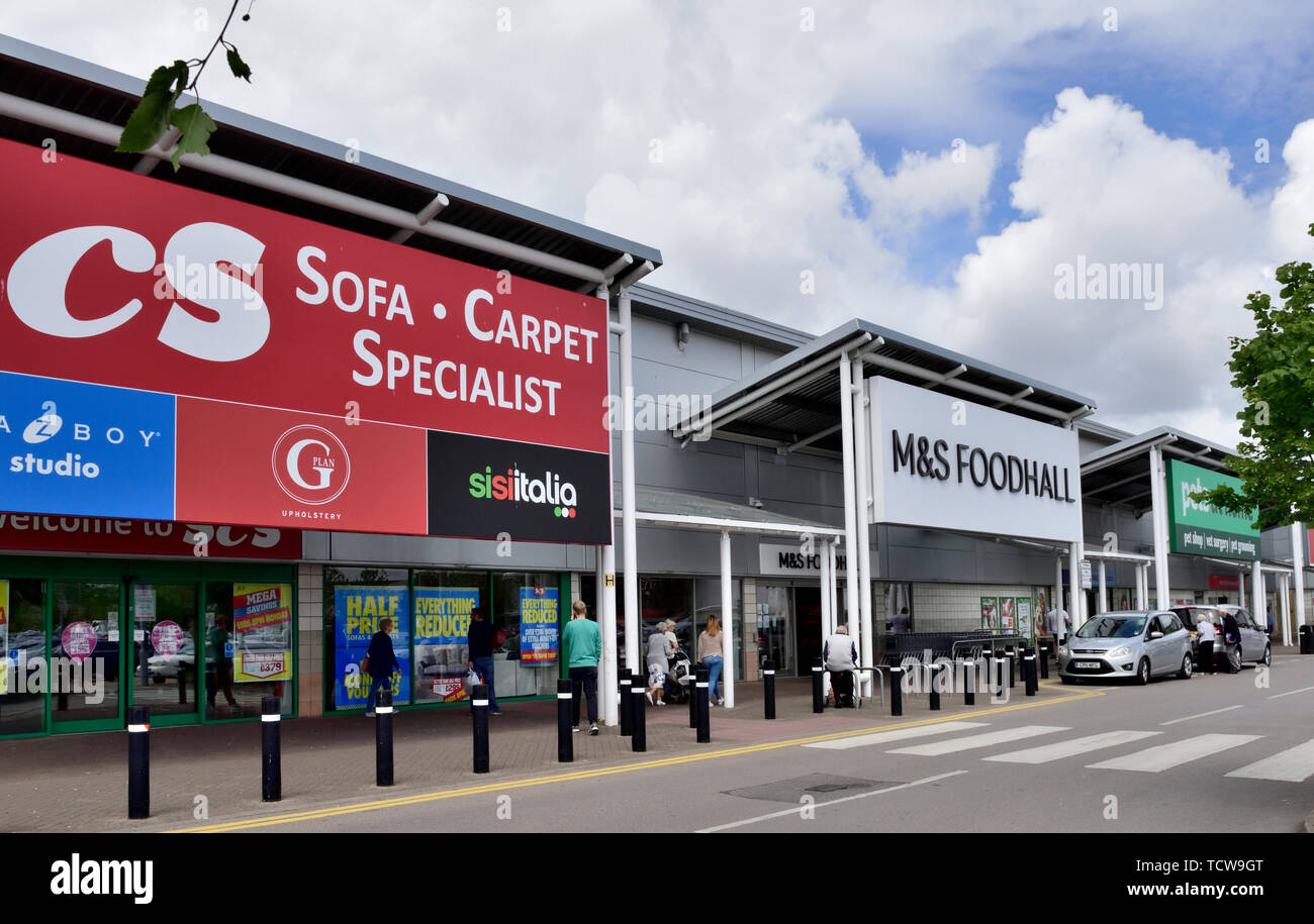 Shops in Imperial Retail Park, Bristol, England Stock Photo Alamy
