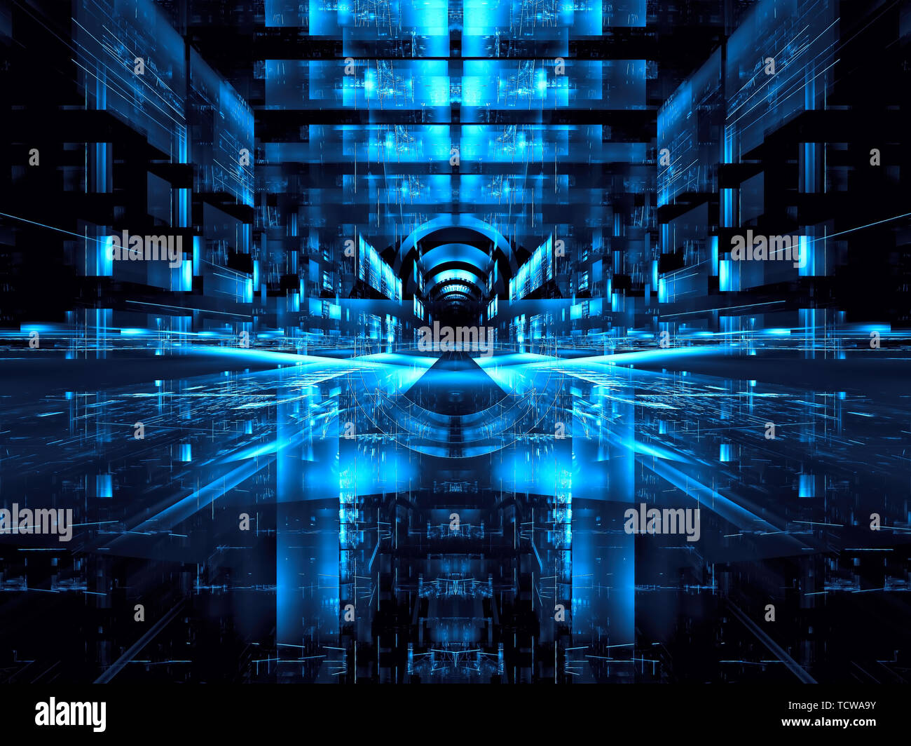 Virtual reality background - abstract digitally generated image Stock Photo  - Alamy