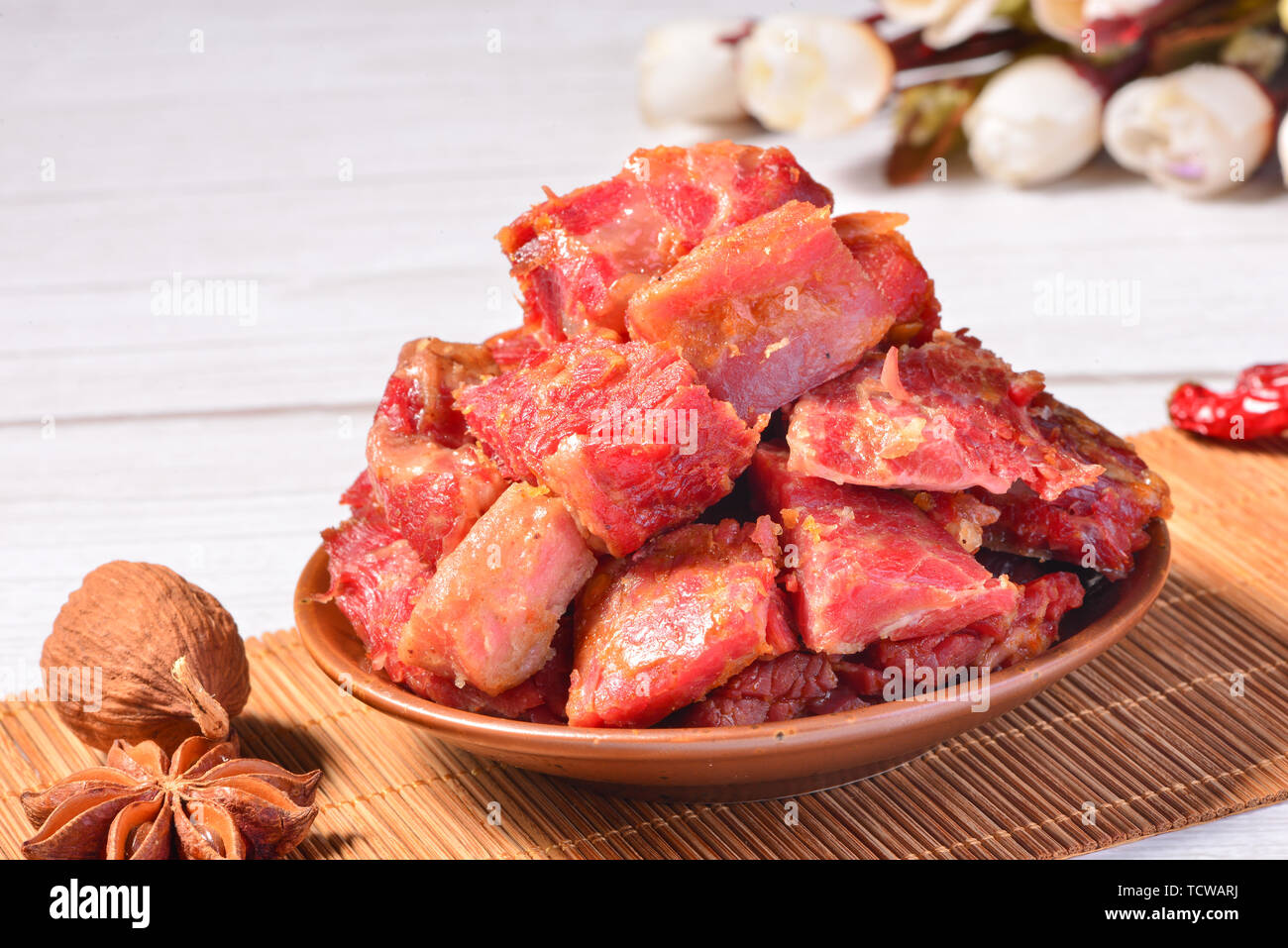 Spiced gravy beef Stock Photo Alamy