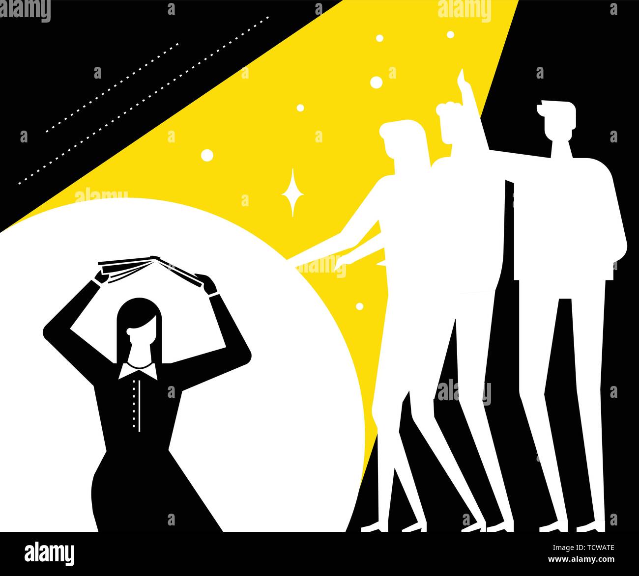 Shame - modern vector flat design style illustration Stock Vector Image ...
