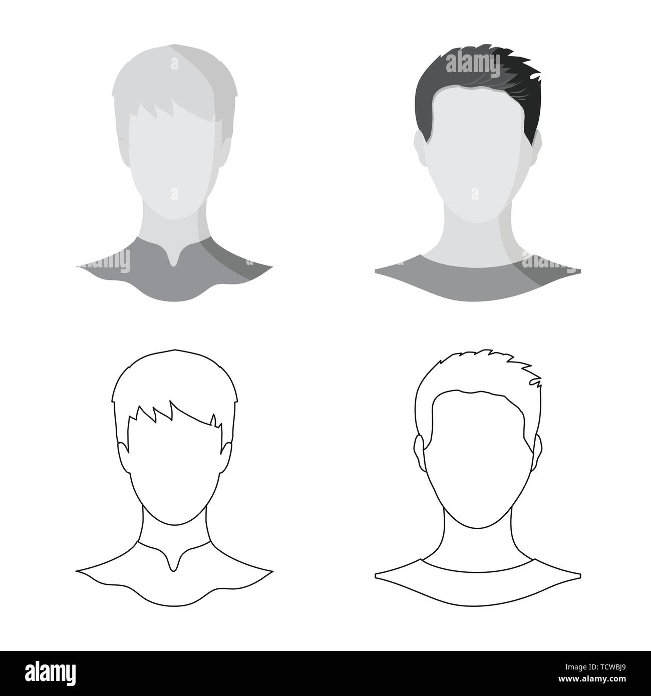 Vector illustration of professional and photo sign. Collection of ...