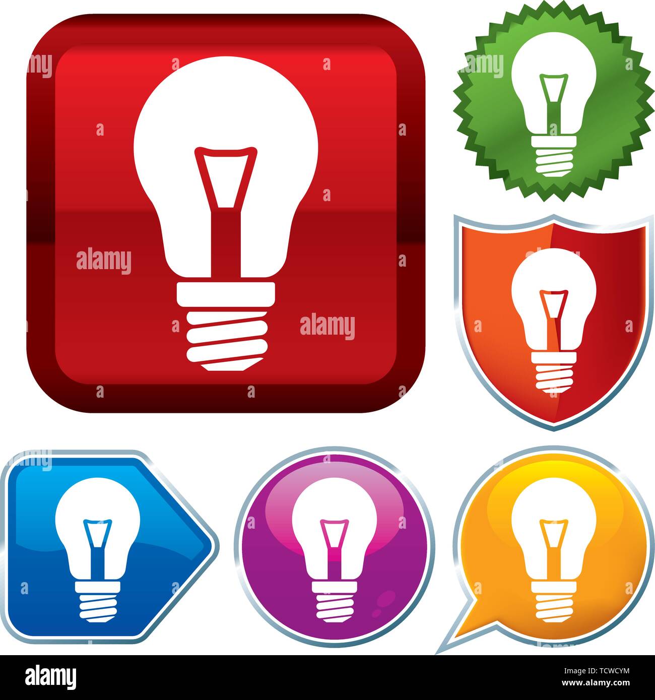 Lightbulb button hi-res stock photography and images - Alamy