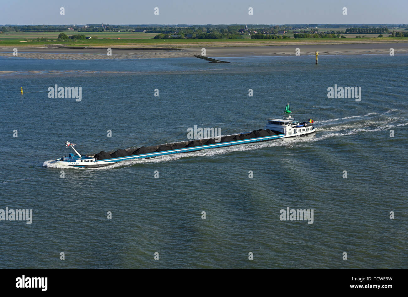 Westerschelde, Netherlands - 2019.05.15: Belgian Inland Waterway Craft ...