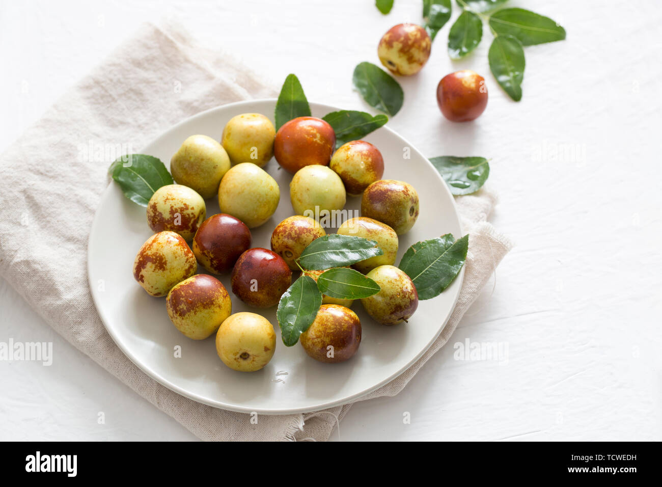 Fresh Jujube Food Stock Photo Alamy