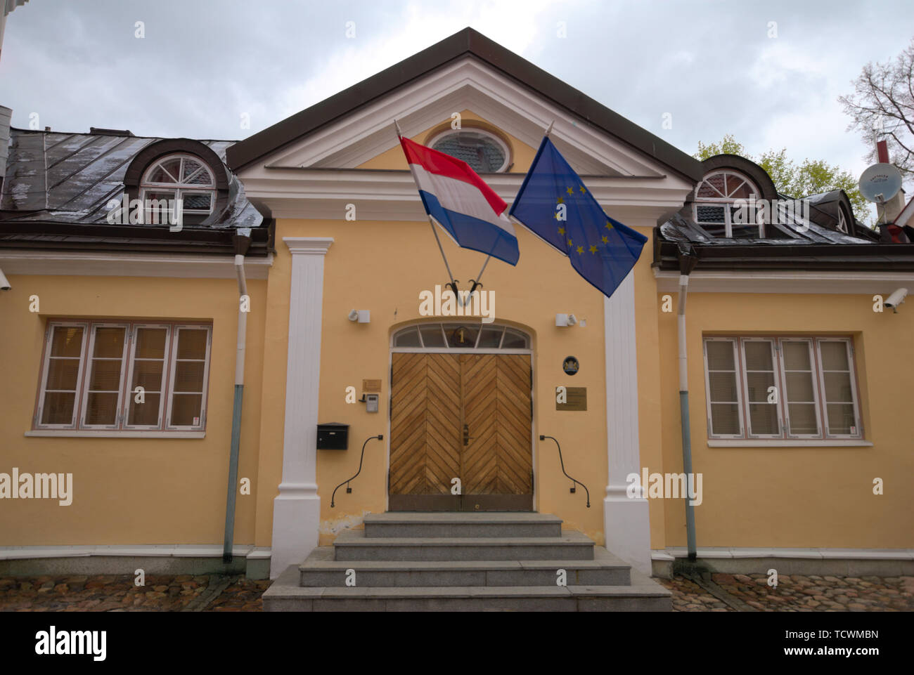 Dutch Embassy in Tallinn's 'Old Town', Estonia Stock Photo
