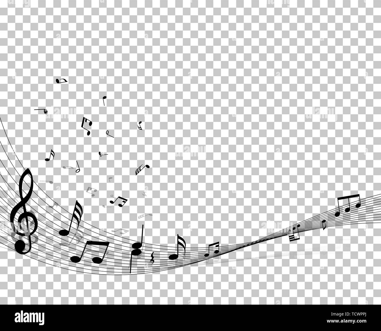 Vector Notes Design With Transparency Grid on Back. Vector Illustration ...