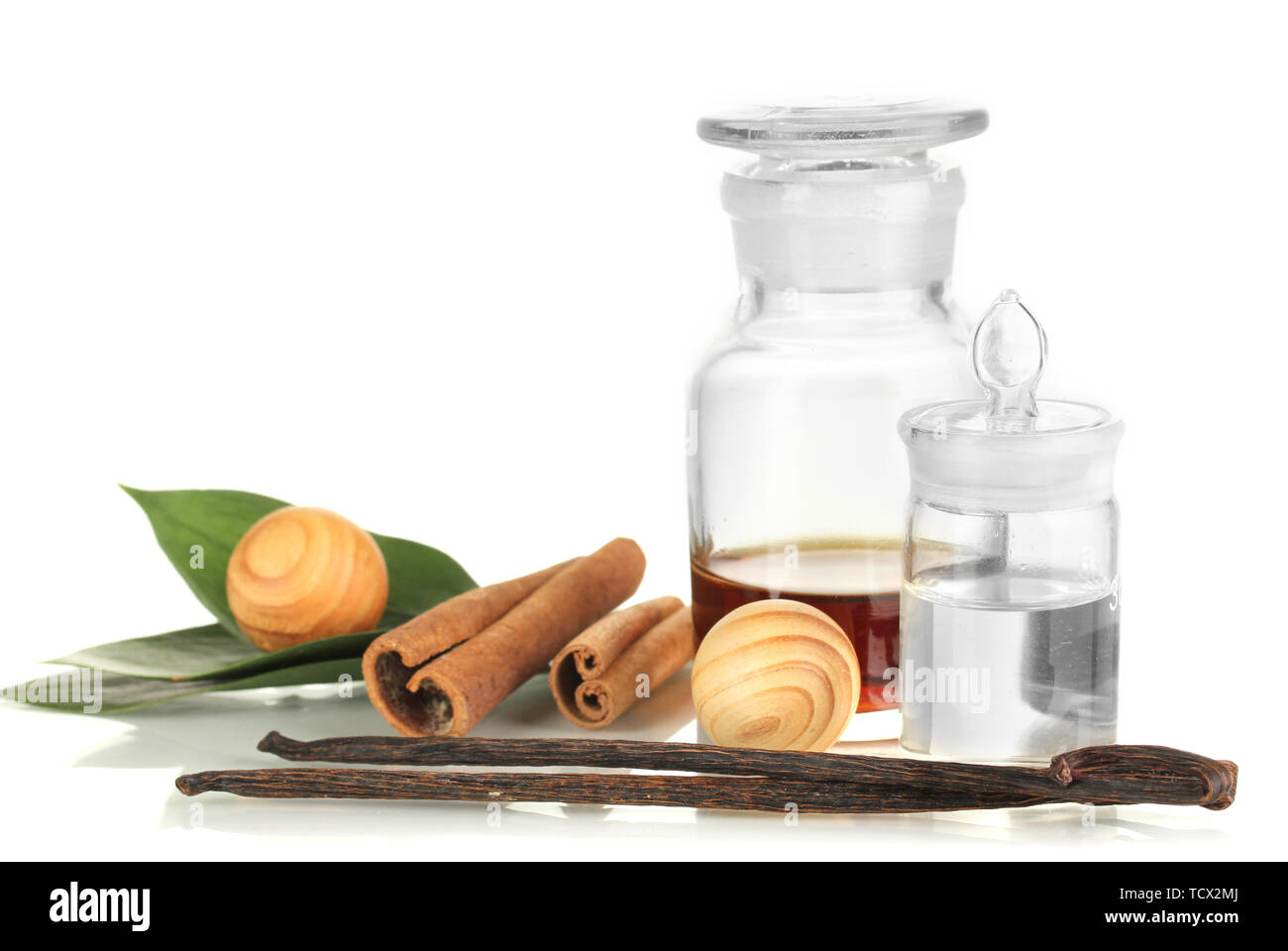 Perfumer Creates Create perfume isolated on white Stock Photo - Alamy
