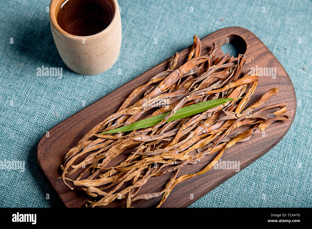 Dry bamboo shoots from farmers with high nutritional value Stock Photo