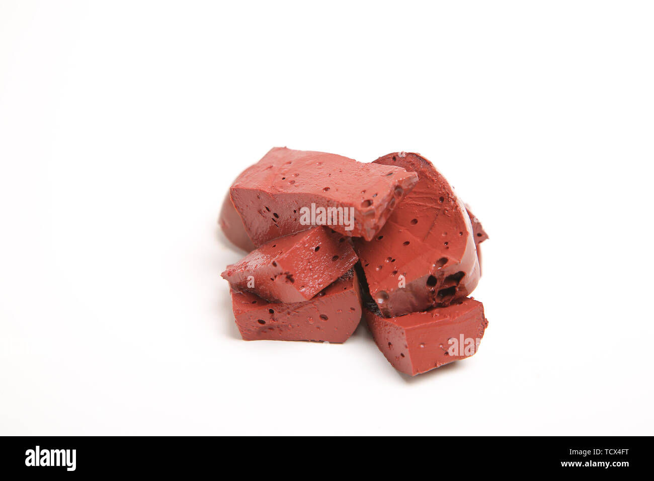 Pig blood, duck blood Stock Photo - Alamy