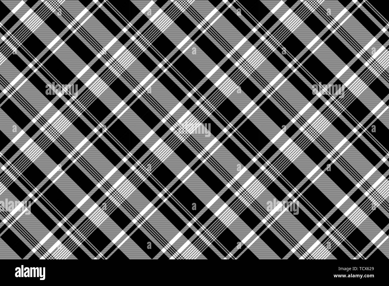 Black white abstract diagonal fabric texture seamless. Vector ...