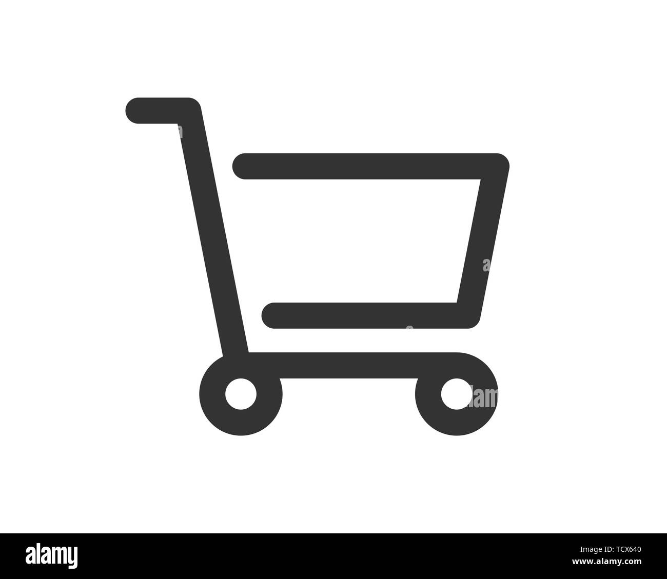 shopping cart icon vector Stock Vector Image & Art - Alamy