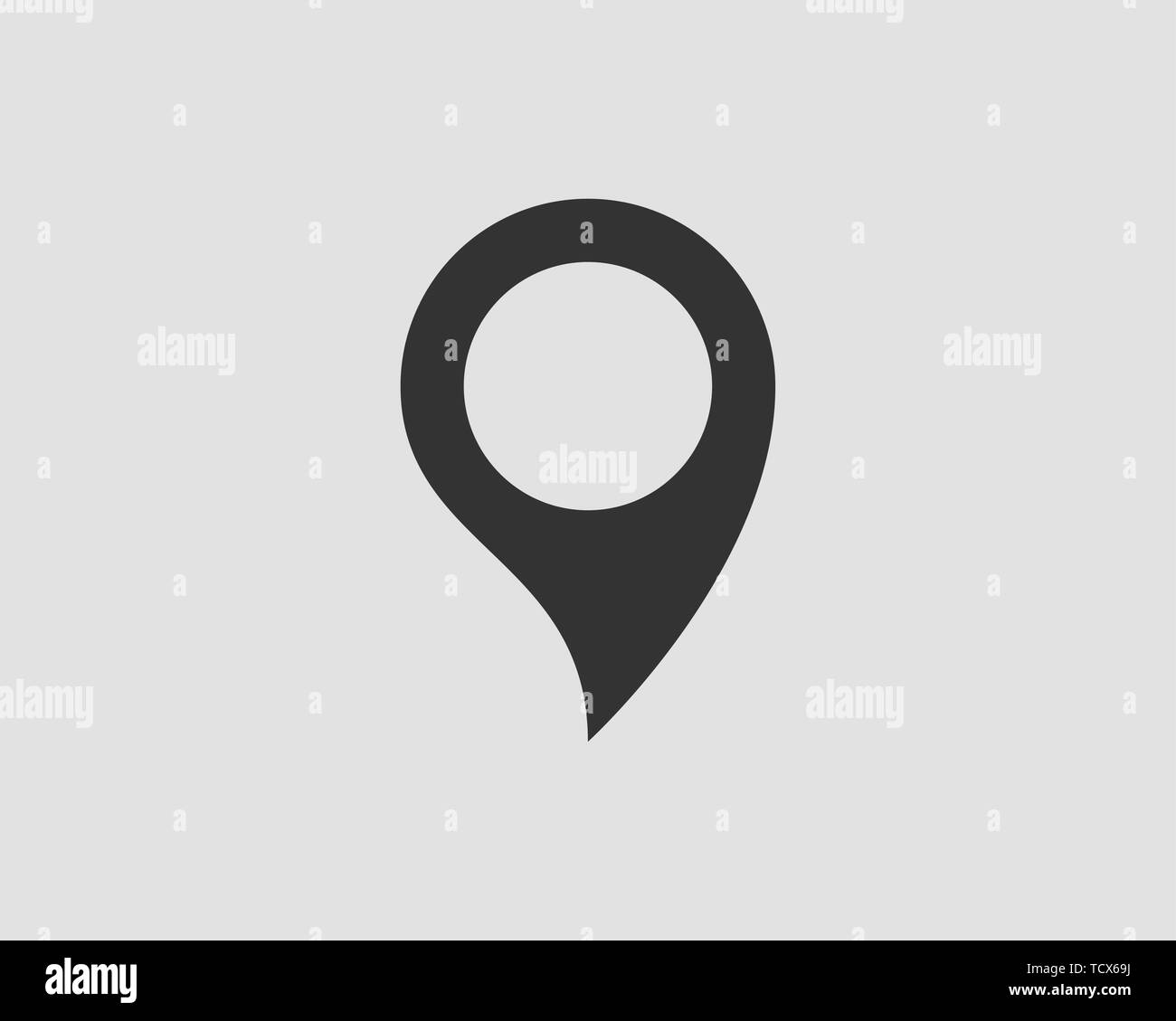 Map icons. Marker pointer. Pin location vector icon. GPS navigation symbol. Stock Vector