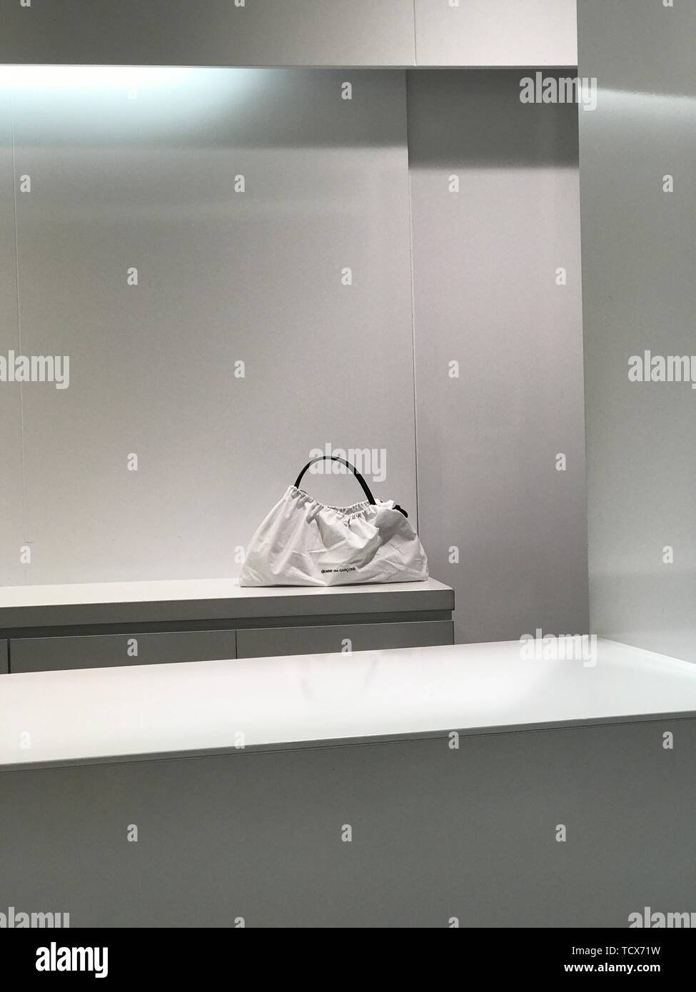 Fashion shop, a packaged brandname bag Stock Photo Alamy