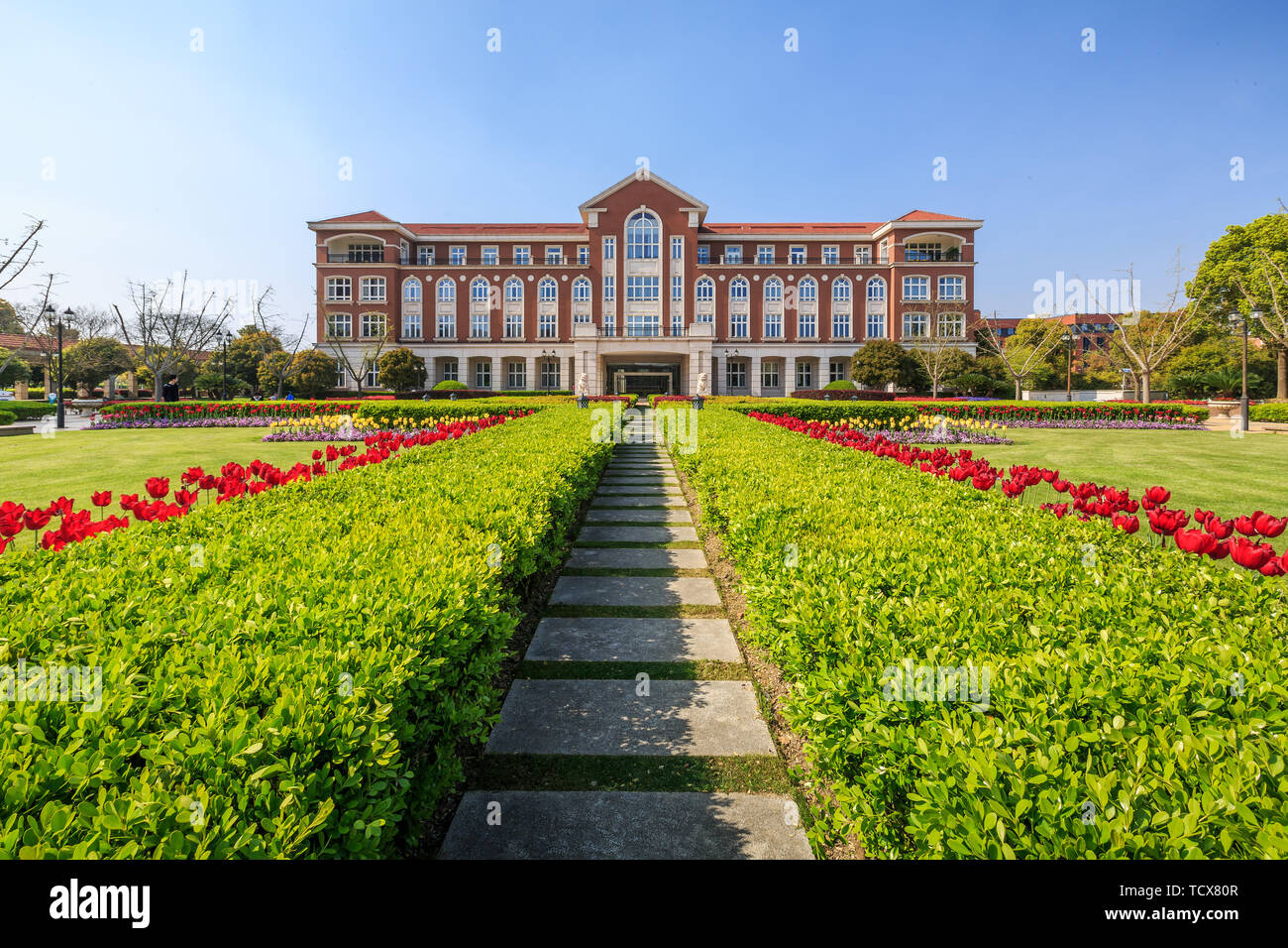 Campus Scenery of Minhang Campus of Shanghai Jiaotong University Stock  Photo - Alamy
