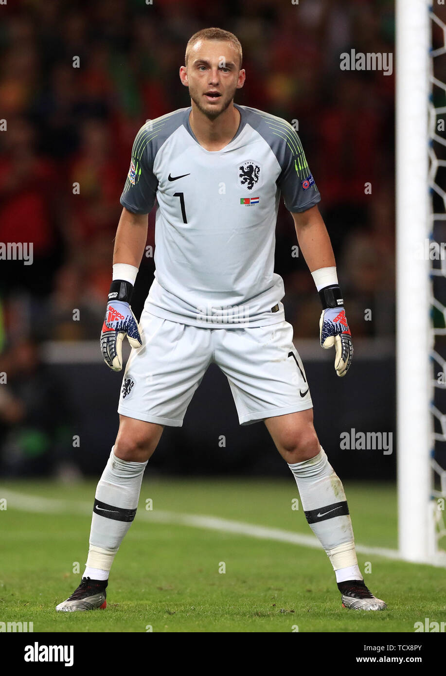 Netherlands goalkeeper Jasper Cillessen during the Nations League Final at Estadio do Dragao, Porto. Stock Photo