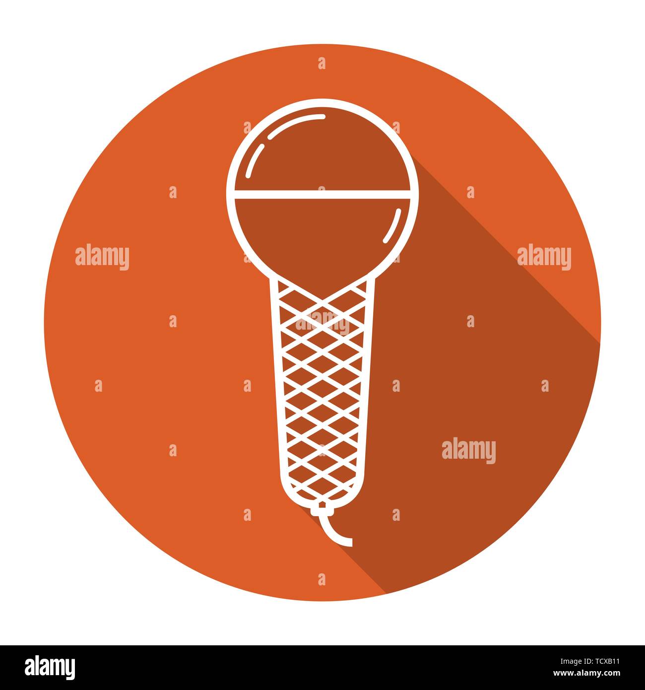 Microphone icon. Vector illustration. Flat design Stock Vector Image ...
