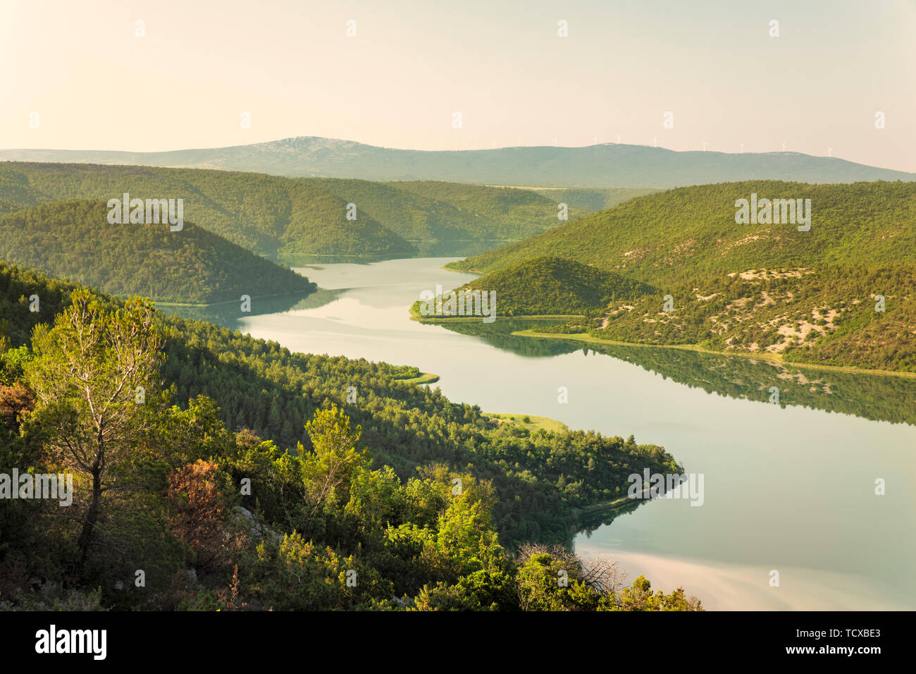 Krka River, Krka National Park, Dalmatia, Croatia, Europe Stock Photo