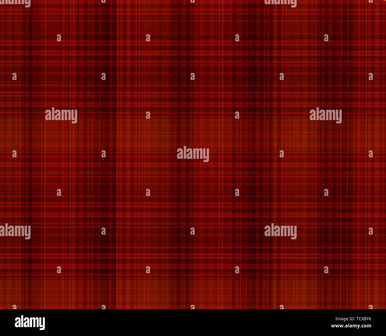 Abstract realistic red fabric, plaid texture. Vector background Stock Vector