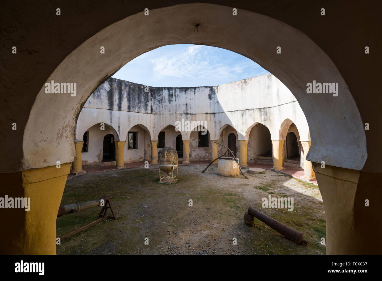 Bordj Tamentfoust Ottoman fort, Algiers, Algeria, North Africa, Africa Stock Photo