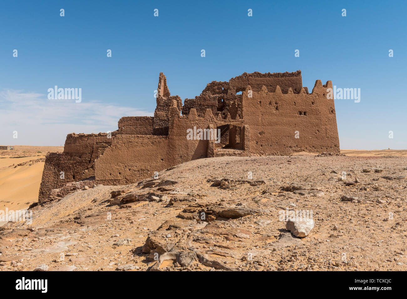 Old ksar, old town in the desert, near Timimoun, western Algeria, North Africa, Africa Stock Photo