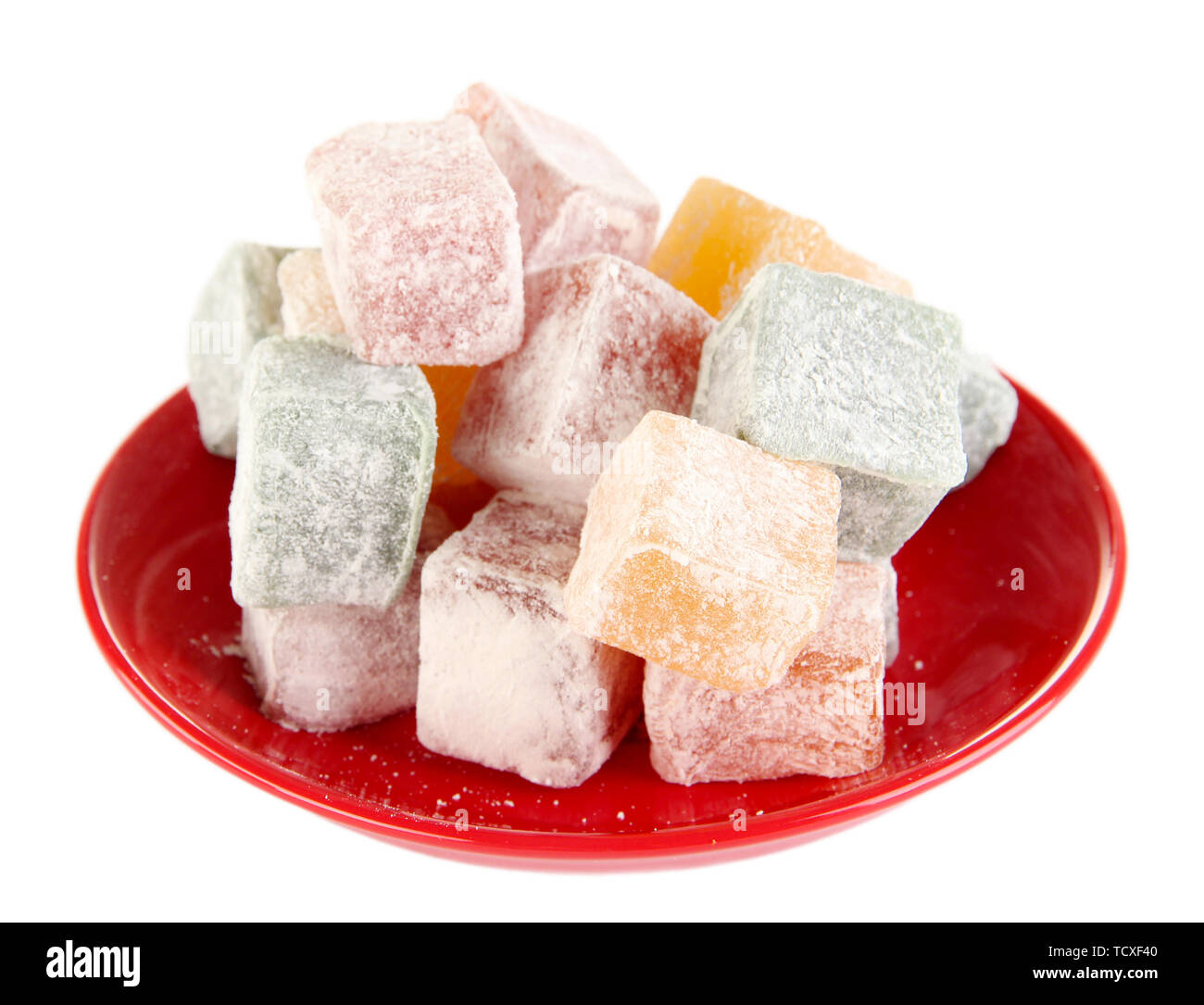 Rahat Comp Rahat lokum in plate hi-res stock photography and images - Alamy