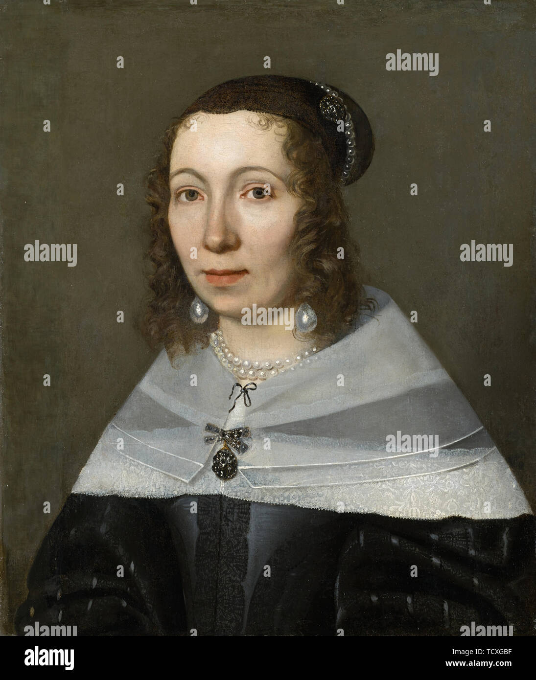 Portrait of Maria Sibylla Merian (1647-1717), 1679. Creator: Marrel, Jacob (1614-1681). Stock Photo