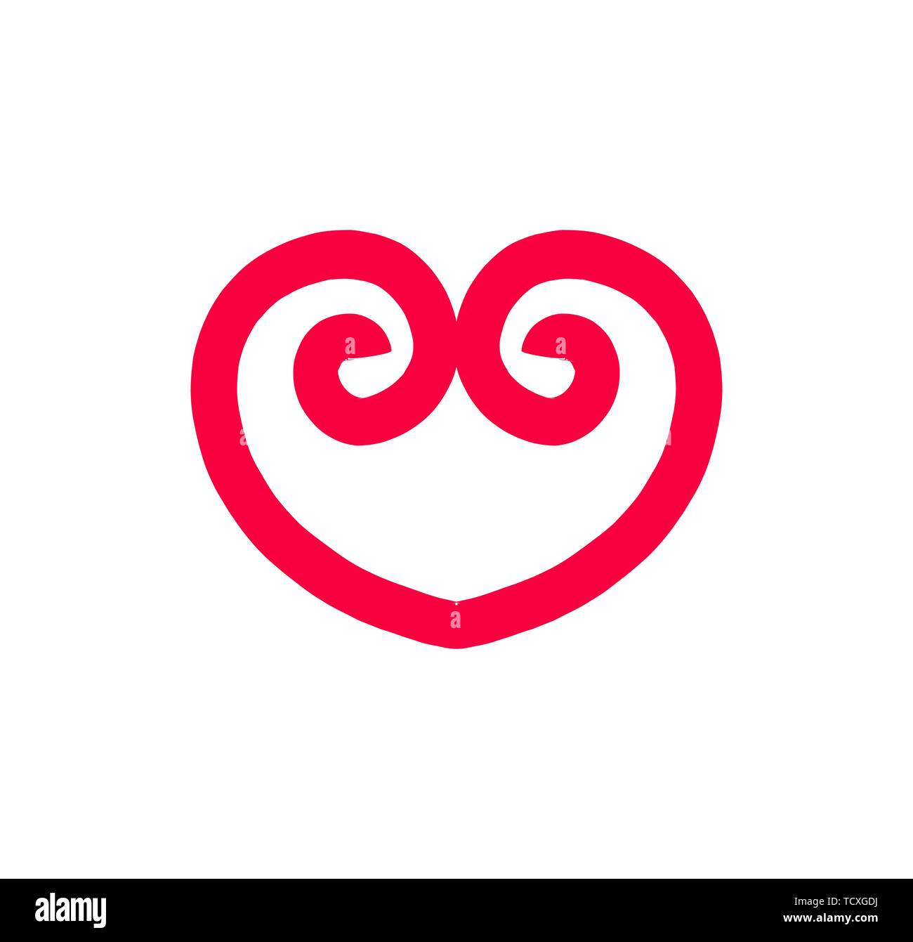 Doodle heart icon illustration Stock Vector Image & Art - Alamy
