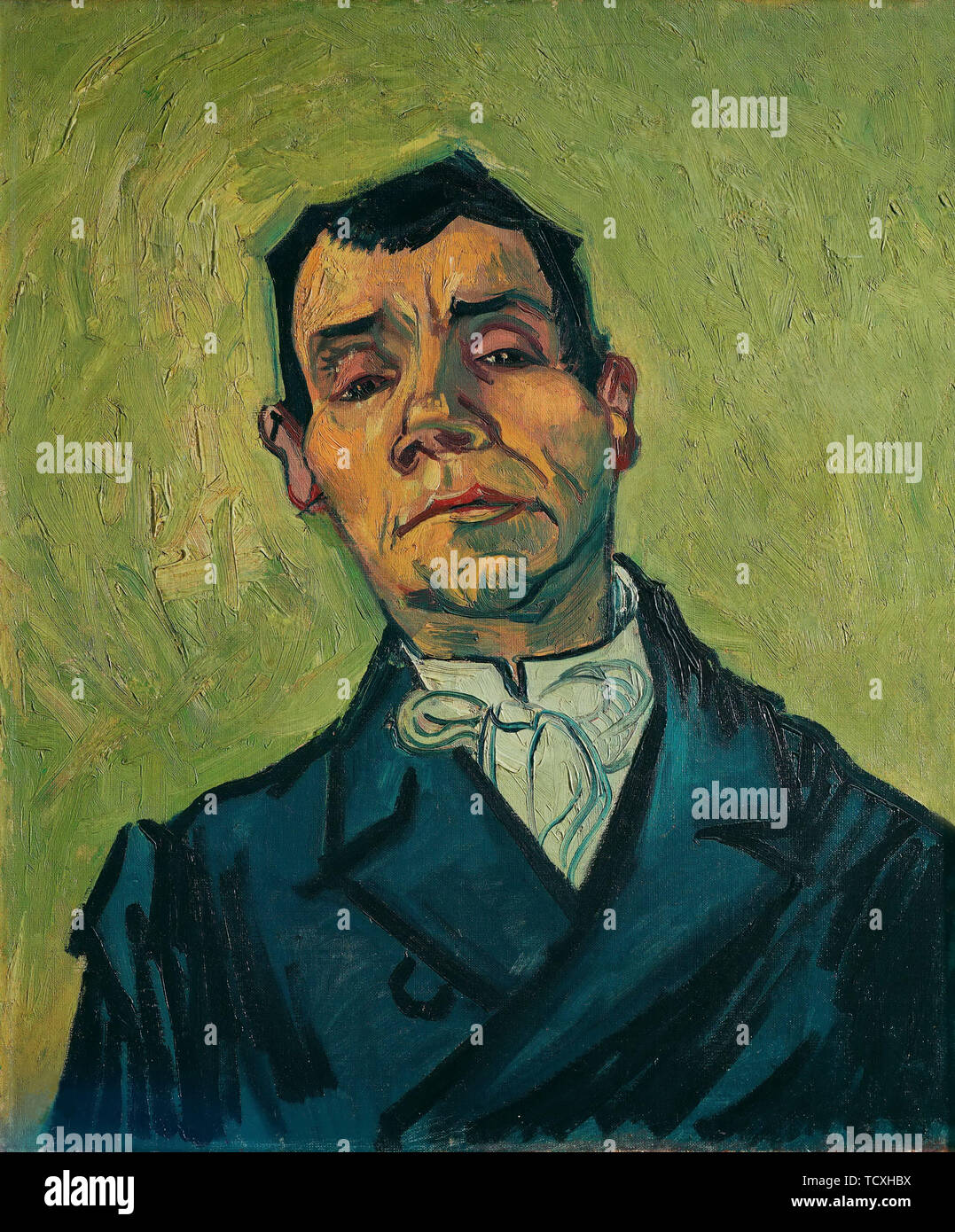 Portrait of Joseph-Michel Ginoux, 1888. Creator: Gogh, Vincent, van (1853-1890). Stock Photo